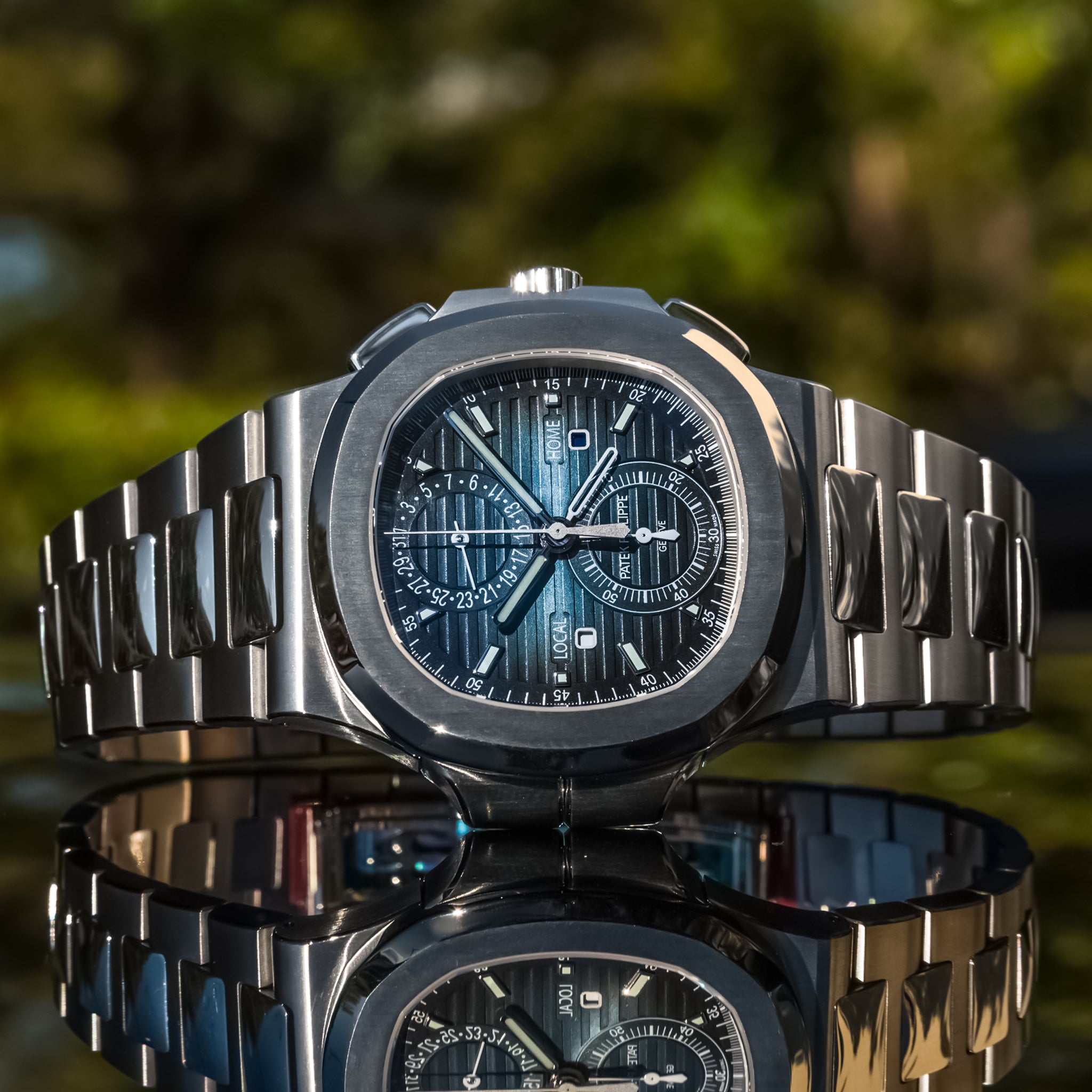 Patek Philippe Unworn 2023 Nautilus 5990/1A-001 Travel Time Chronograph