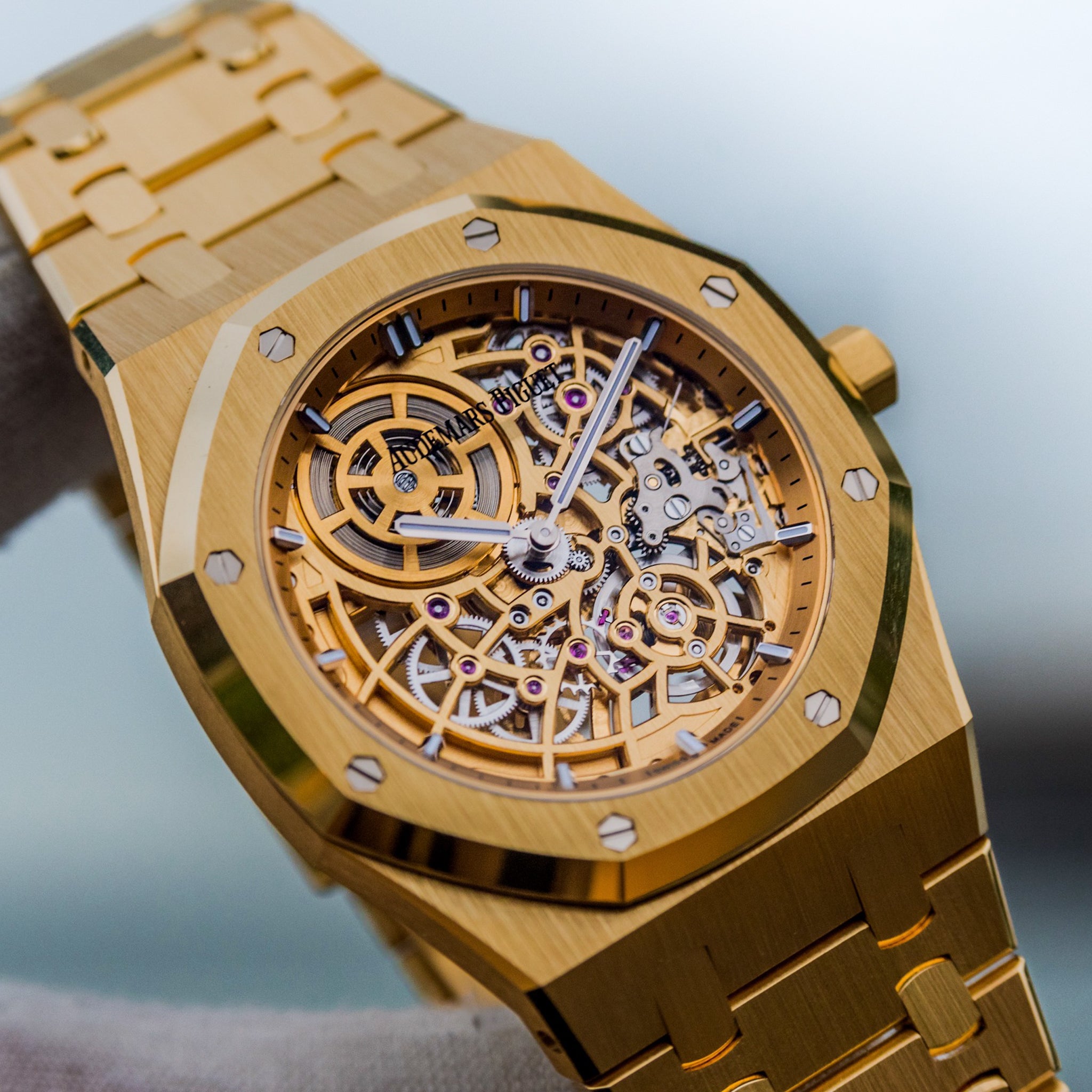 2023 Audemars Piguet Royal Oak Jumbo Squelette Yellow Gold 16204ba