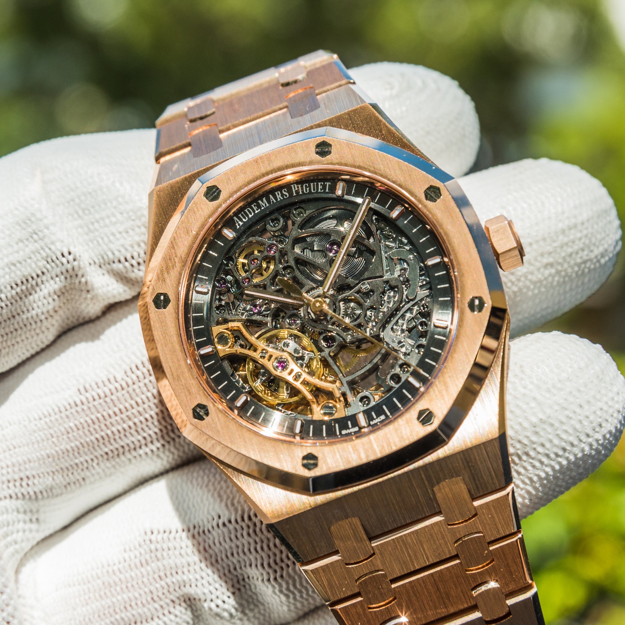 2023 Audemars Piguet 15407or Royal Oak Double Balance Wheel Openworked Rose Gold 41mm