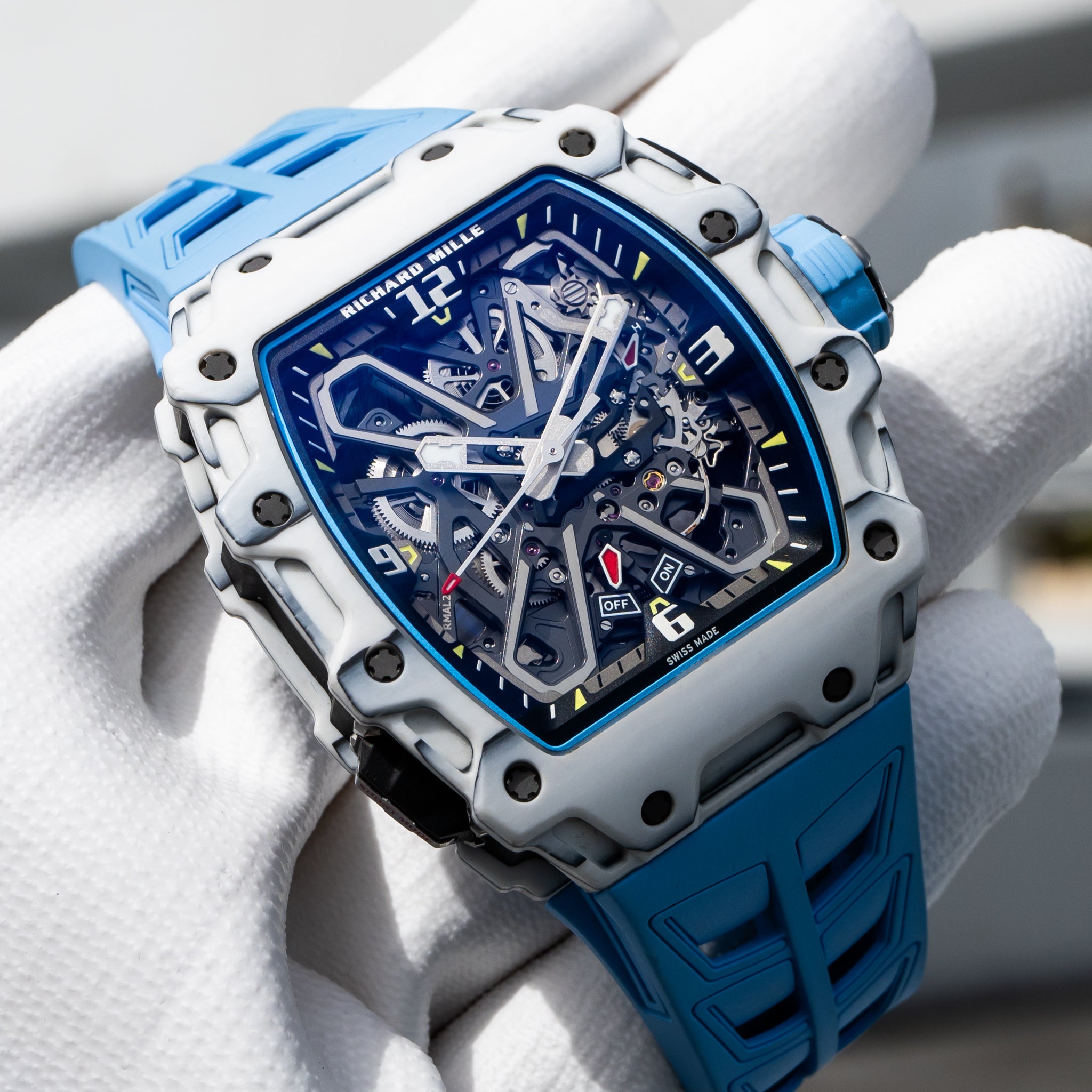 Richard Mille Unworn 2022 RM 35-03 Rafa Nadal White Carbon / Quartz TPT