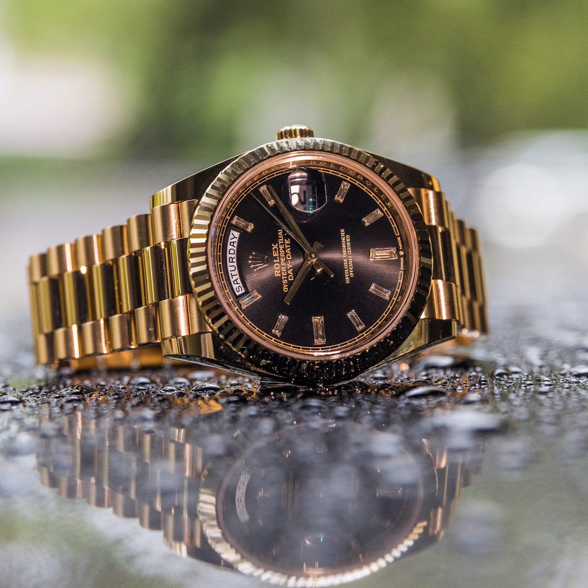 Rolex gold day date on sale 40