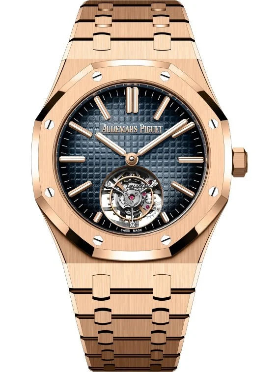Audemars Piguet Royal Oak Rose Gold Blue Dial 50th Anniversary