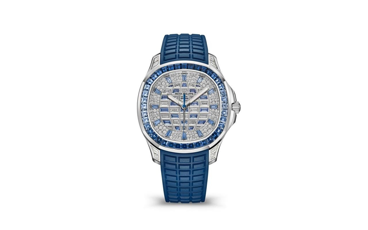 Patek 5268/416g | 2024 Aquanaut Blue Sapphire | White Gold with Saphire|