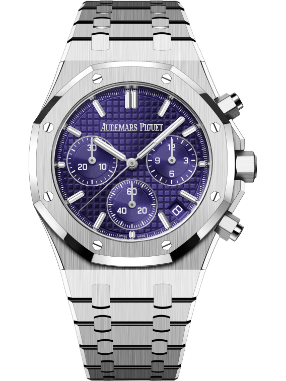 Audemars Piguet Royal Oak Chronograph White Gold Purple Dial 26240BC