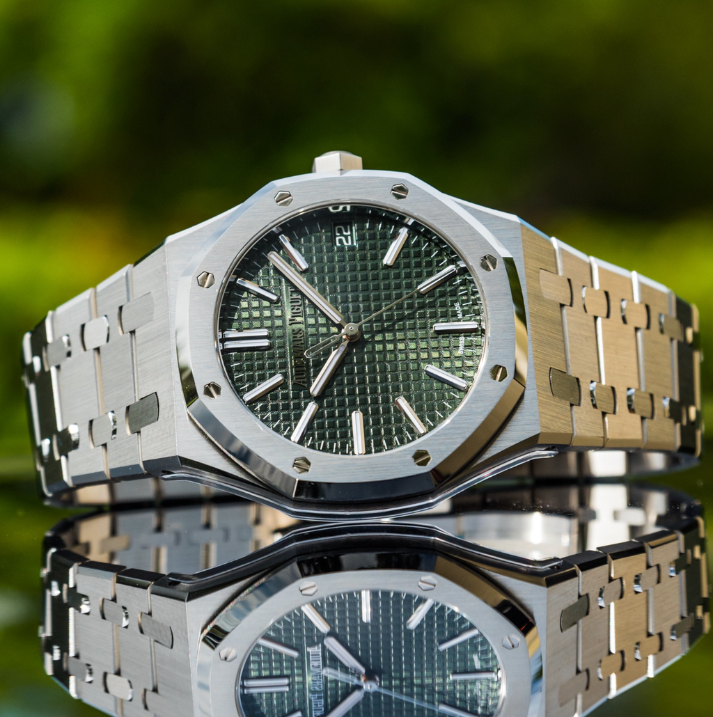 オーデマAudemars Piguet  Oak50周年記念ボールペン 2024 Audemars Piguet 15510st Royal Oak Green Dial 41mm
