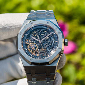 Audemars Piguet Unworn 2022 Double Balance Wheel Open worked Stainless Steel