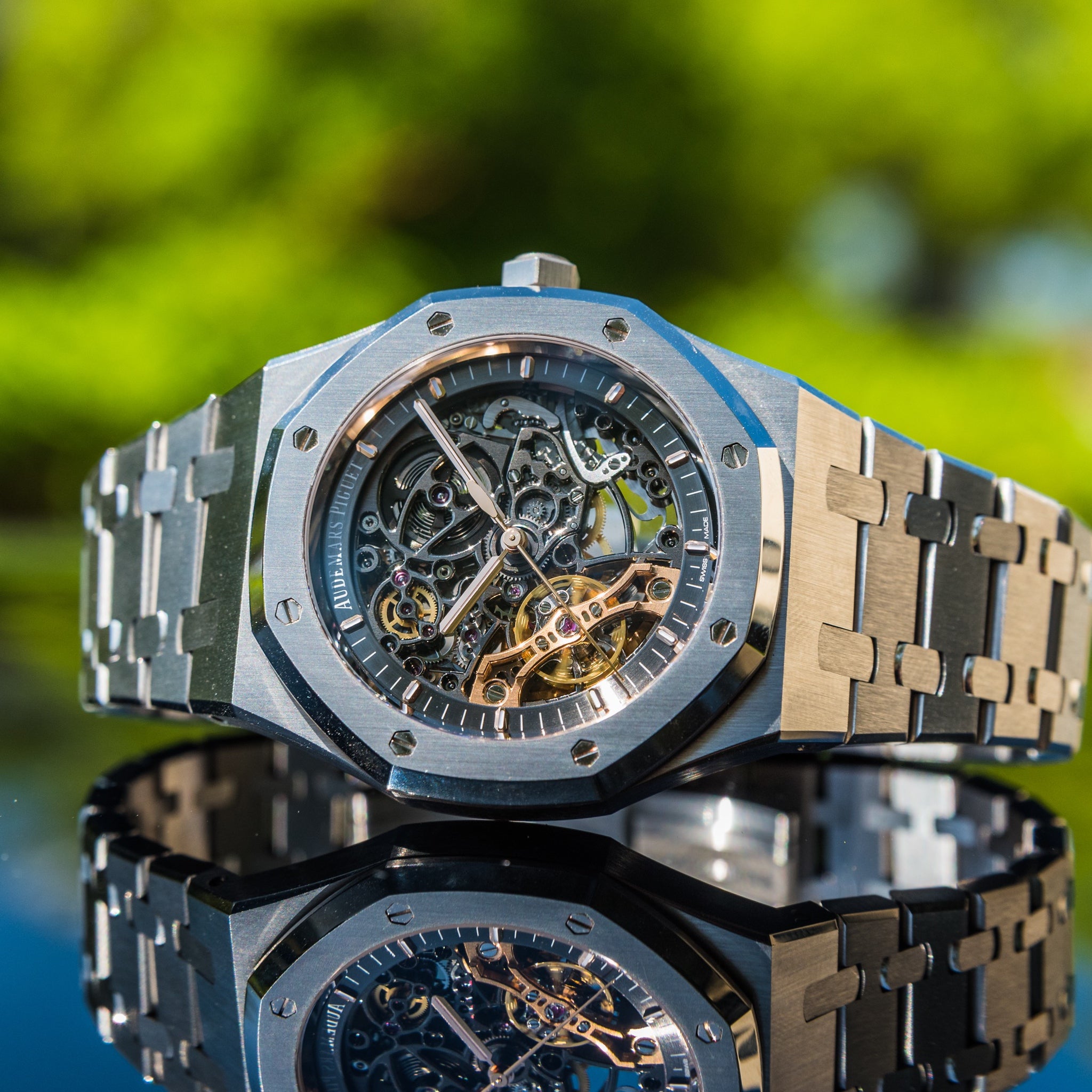 Audemars piguet royal online oak skeleton double balance