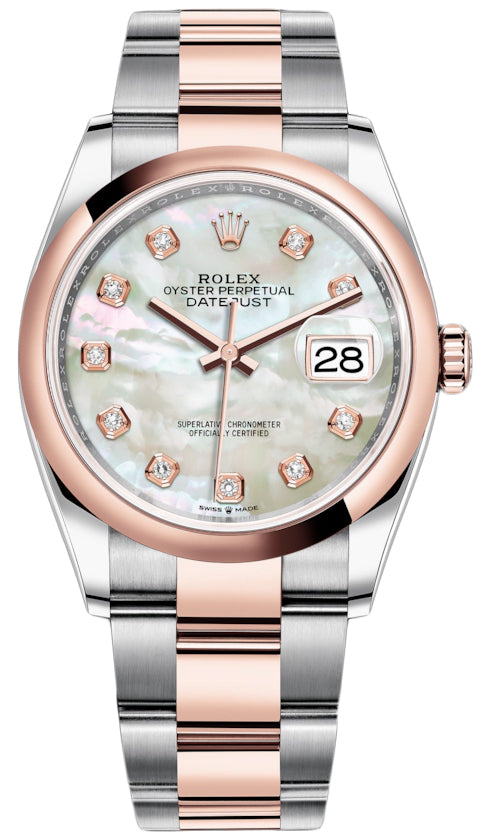 2022 Rolex Datejust 36mm Mother of Pearl on Oyster 126201