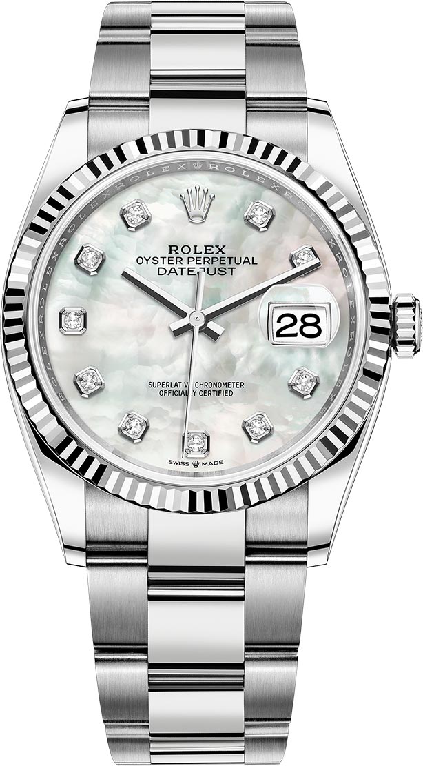 2022 Rolex Datejust 36mm Mother of Pearl on Oyster 126234