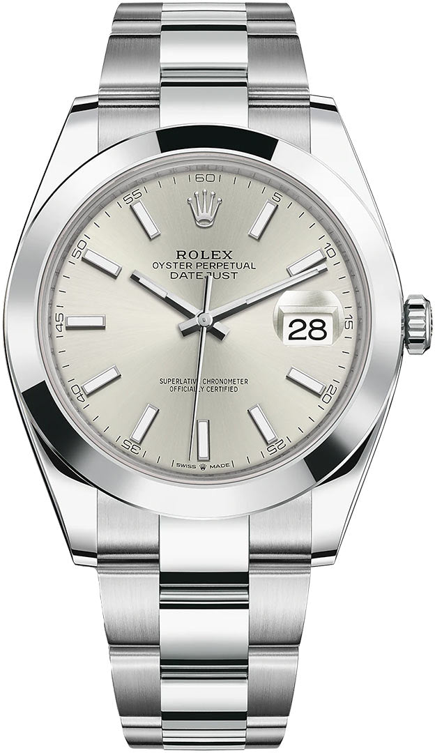 2022 Rolex Datejust 41mm Silver Dial on Oyster 126300