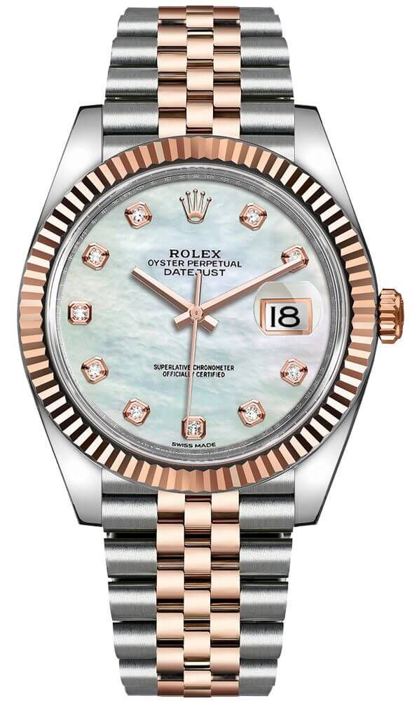2022 Datejust 41mm Mother of Pearl Diamond Dial on Jubilee 126331