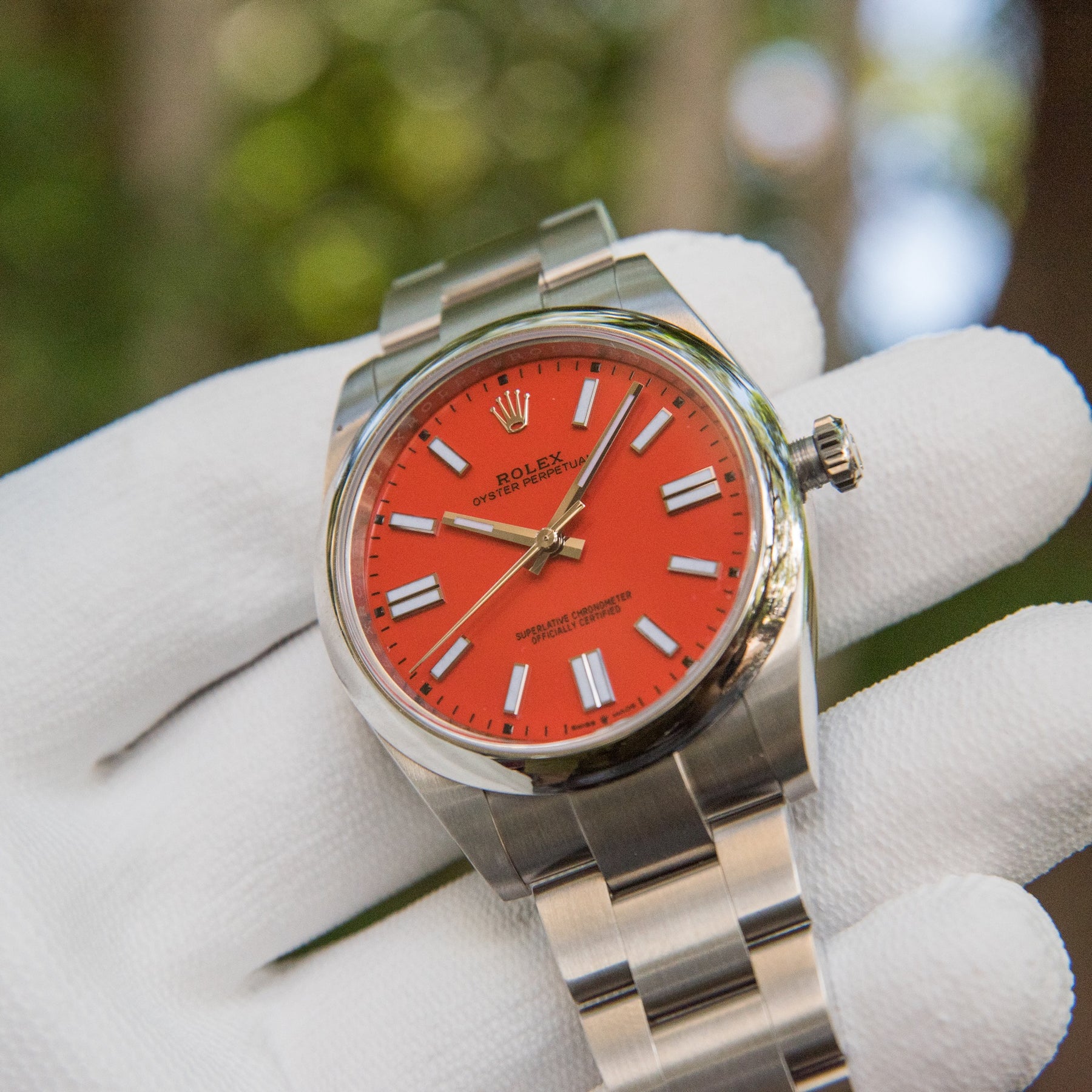 Oyster perpetual 41mm coral red Clearance