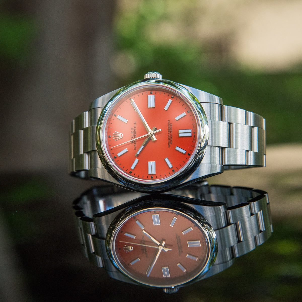 Rolex 2021 Oyster Perpetual 41mm Discontinued Coral Red 124300