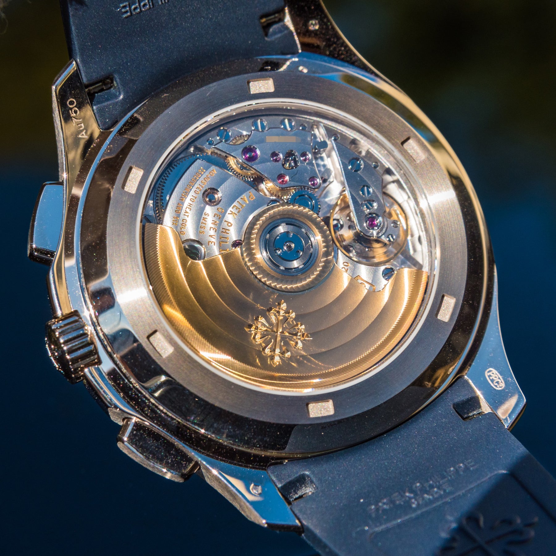 Patek Philippe 5968G-001 Aquanaut Chronograph Automatic Blue Dial Men's Watch