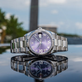 Rolex Datejust 31 Purple Dial on Oyster