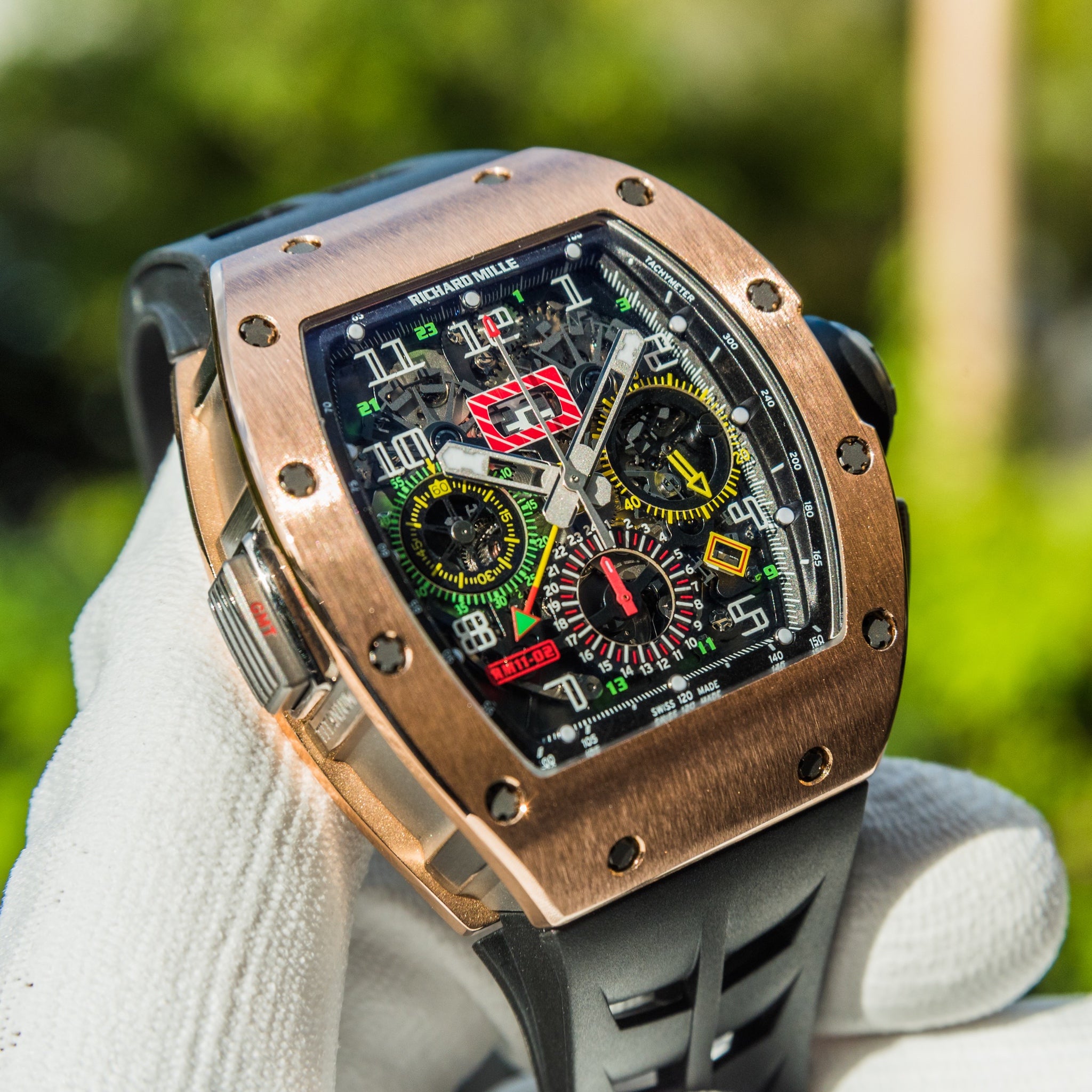 Richard mille watch rose gold sale