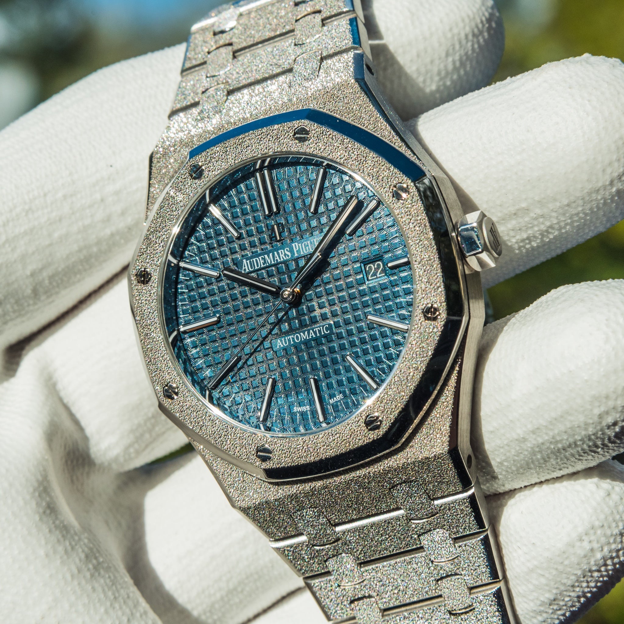 Audemars piguet frosted outlet gold 41mm