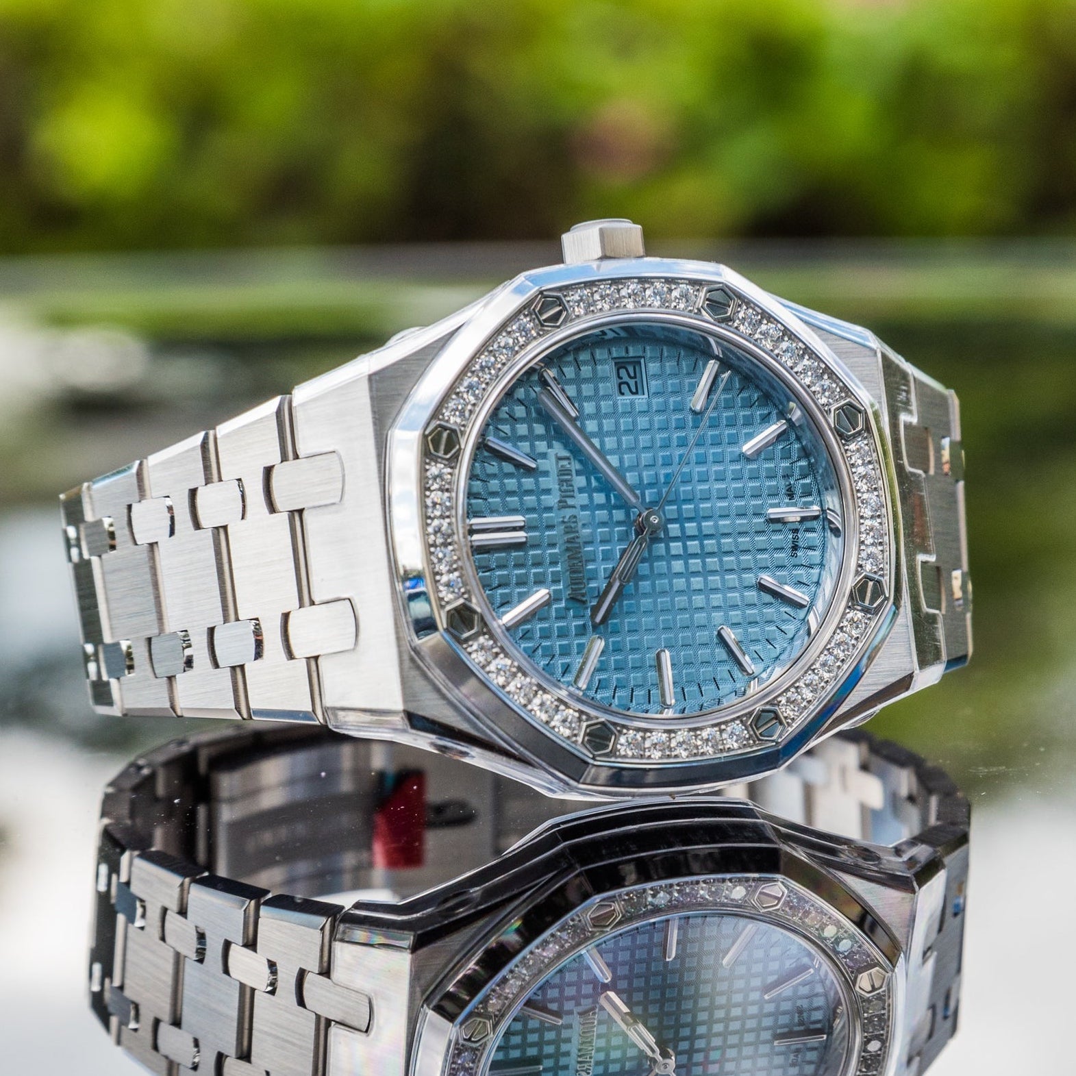 2022 Audemars Piguet 15551ST Royal Oak Selfwinding 50th Anniversary Ice Blue Dial 37mm