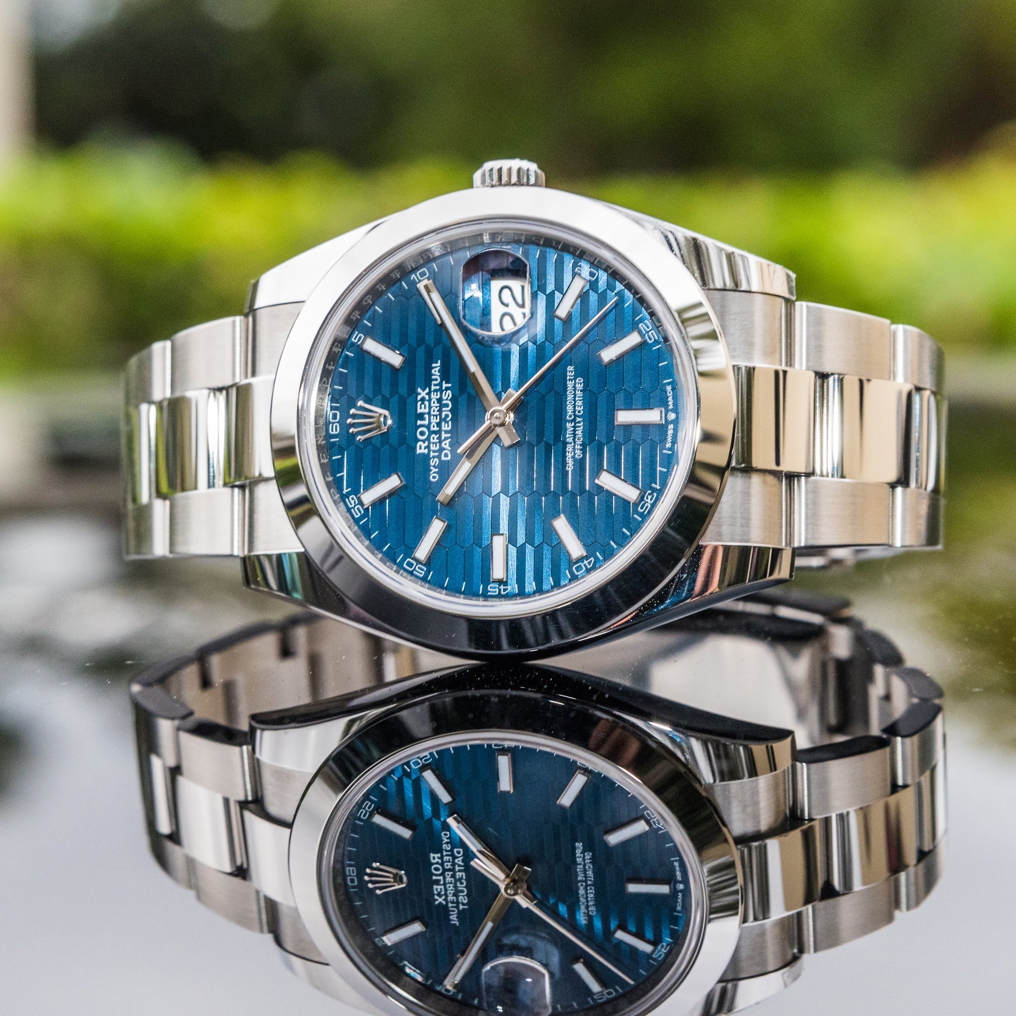 Rolex datejust 41mm on sale blue