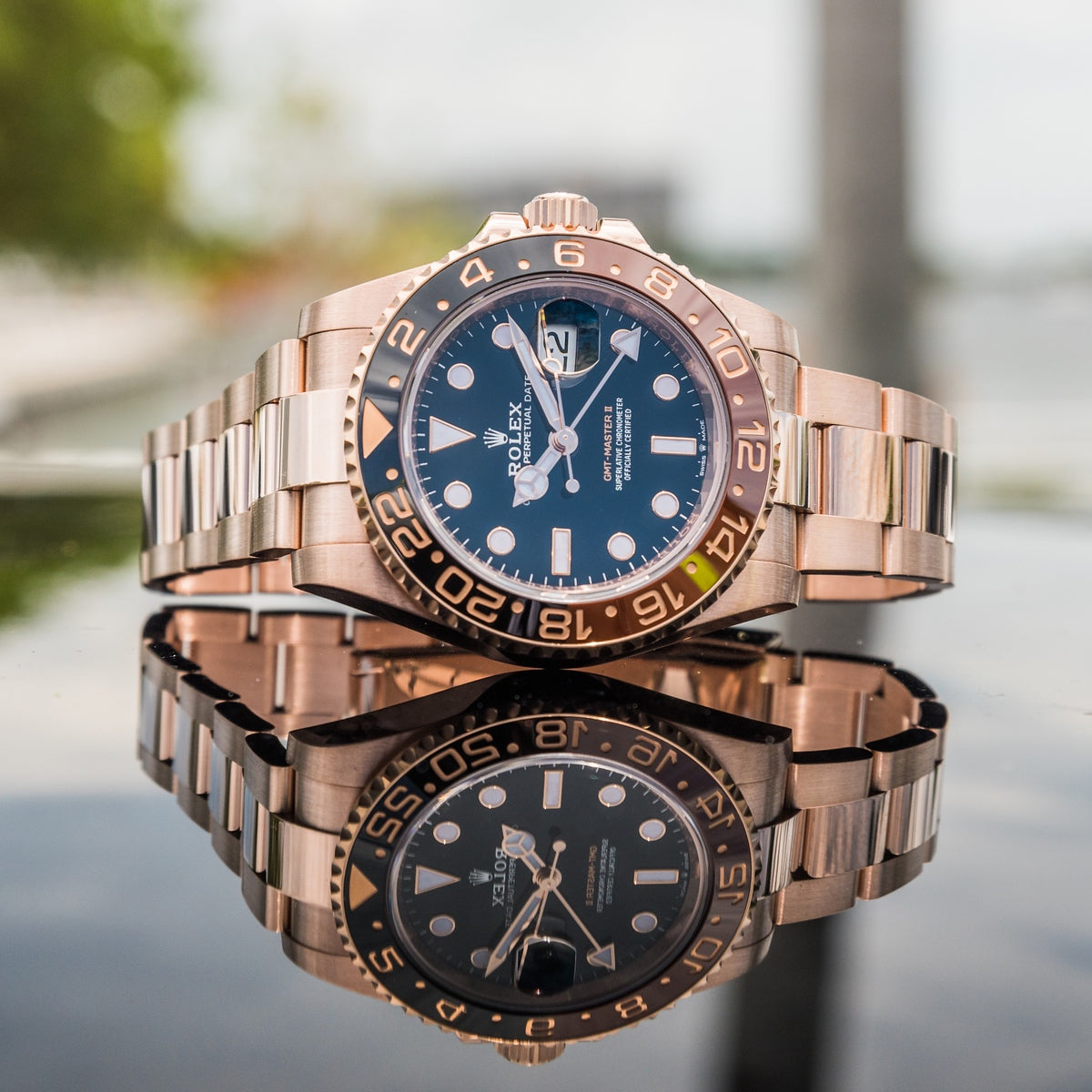 Rolex gmt hotsell pepsi rose gold