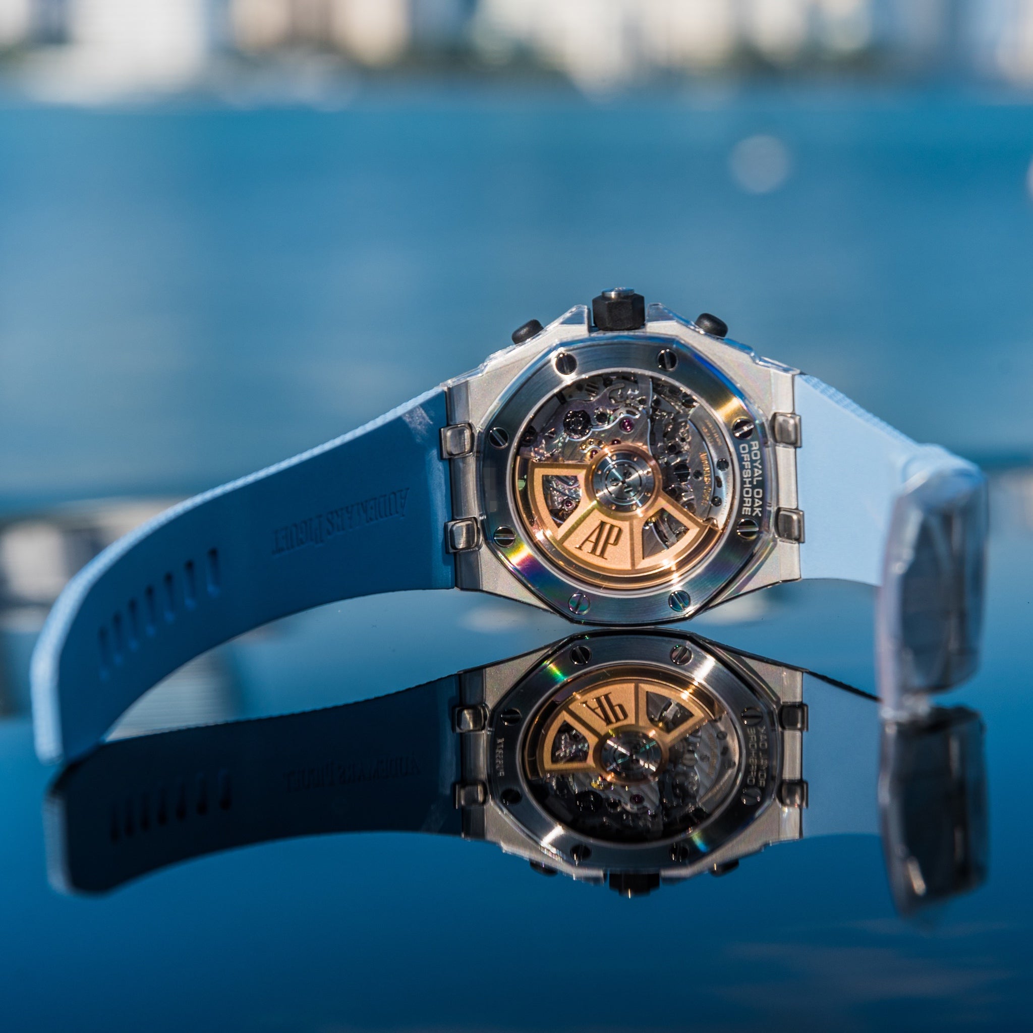 Audemars piguet sale offshore blue