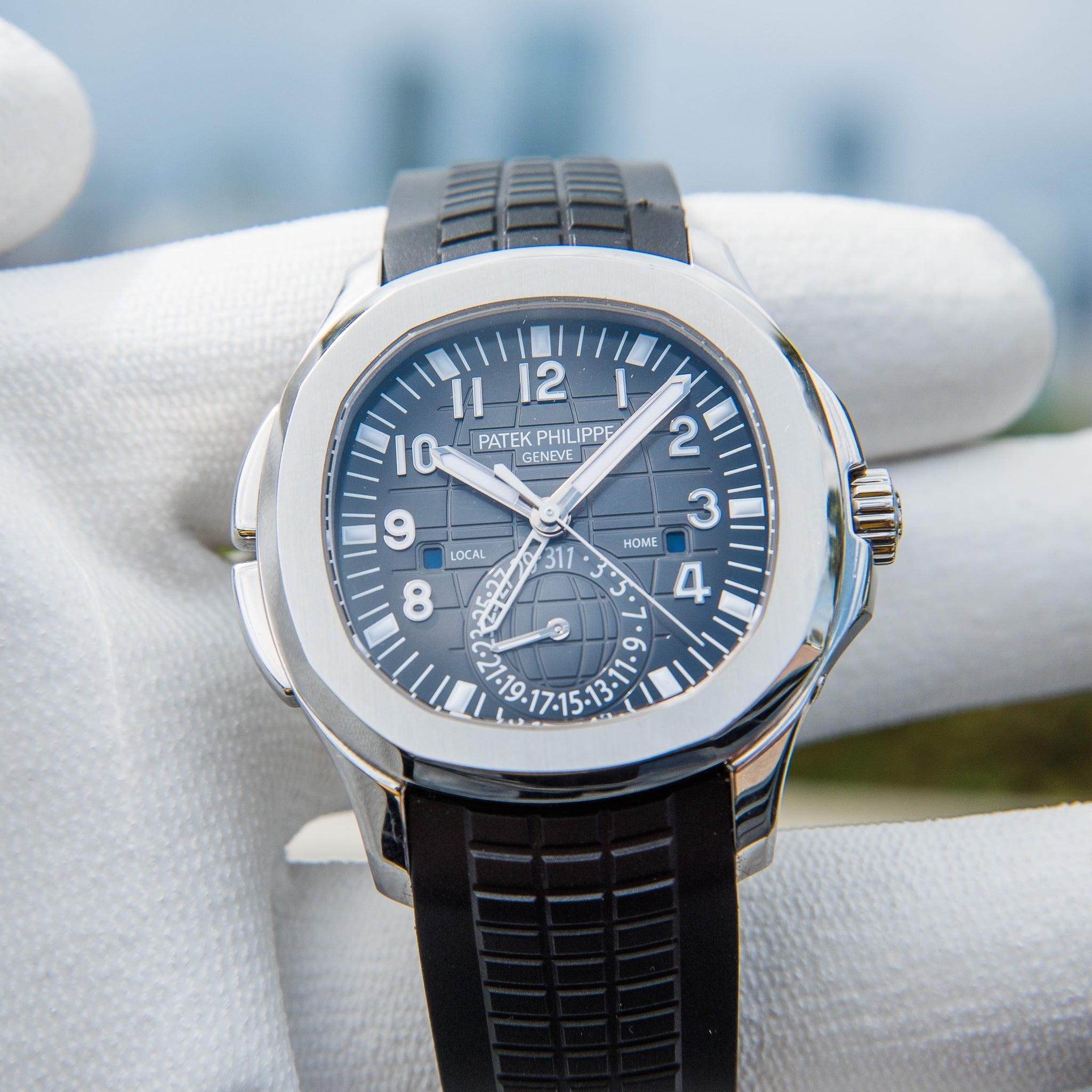 Patek 5164A | 2019 Aquanaut | Steel Travel Time | 5164A-001