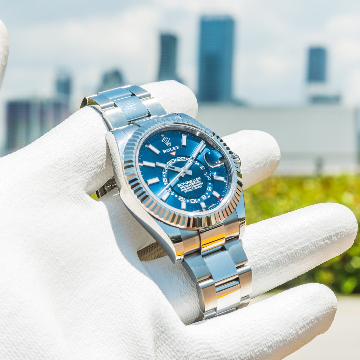 Rolex Unworn 2022 Sky-Dweller 326934 Blue Dial on Oyster