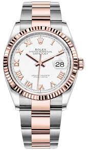 Rolex Datejust 36 Grey White Roman Dial on Oyster