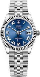 Rolex Datejust 31 Blue Roman Dial Jubilee
