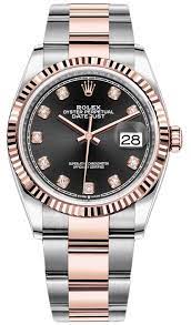 Rolex Datejust 36 Black Diamond Dial on Oyster