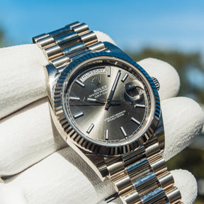 Rolex Unworn 2022 Day-Date 40 Slate Grey Dial 228239