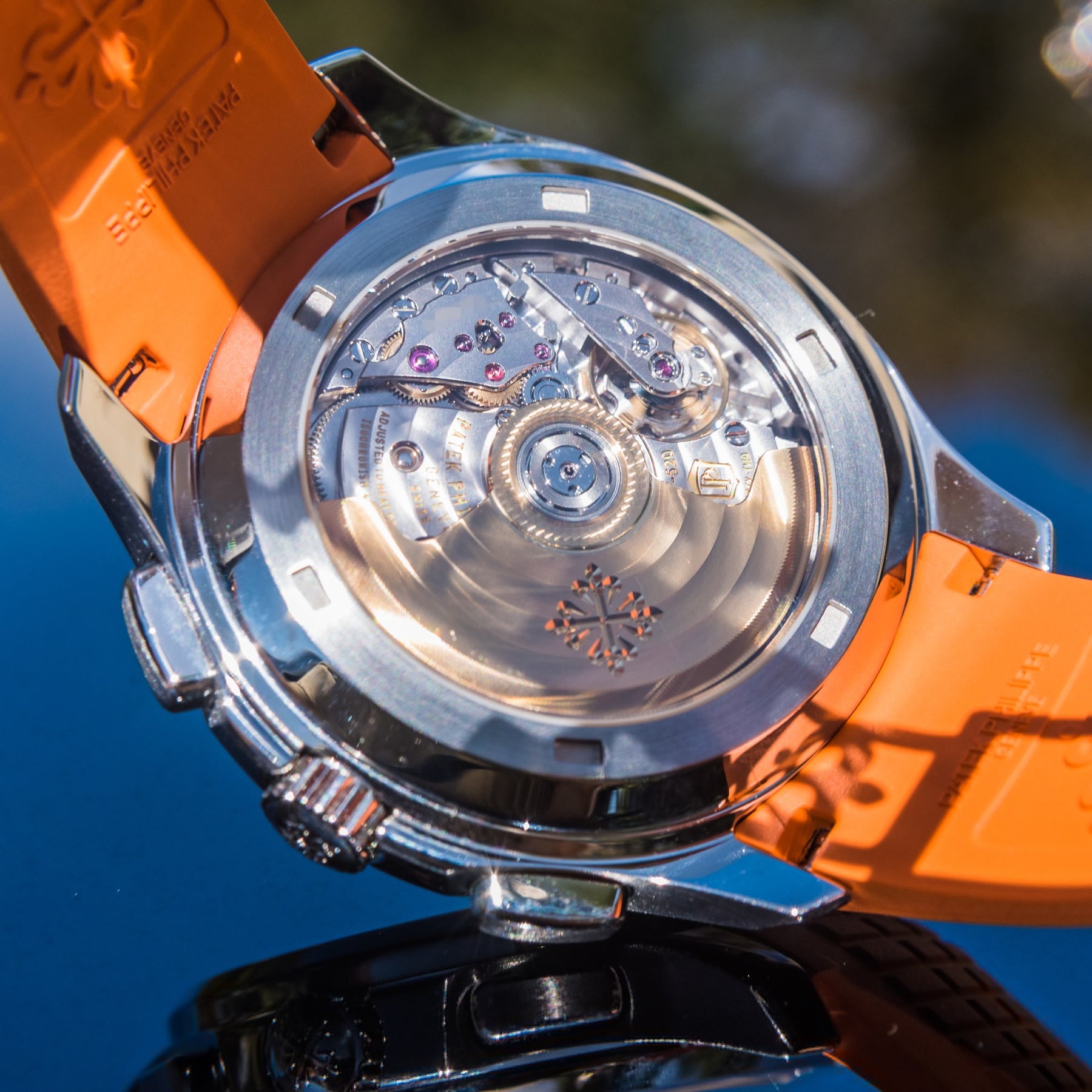 Patek Philippe 5968A-001 Aquanaut Chronograph Steel & Orange Rubber -  Luxury Watches USA