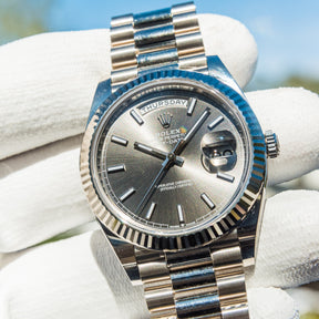 Rolex Unworn 2022 Day-Date 40 Slate Grey Dial 228239